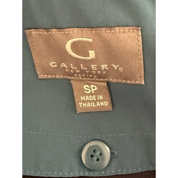 Gallery NWT Teal Women's All Seasons Button Jacket Removable Liner & Hood PS - Picture 15 of 16